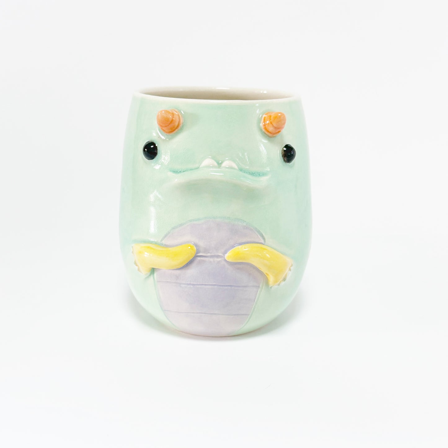 Teal Monster Mug 4