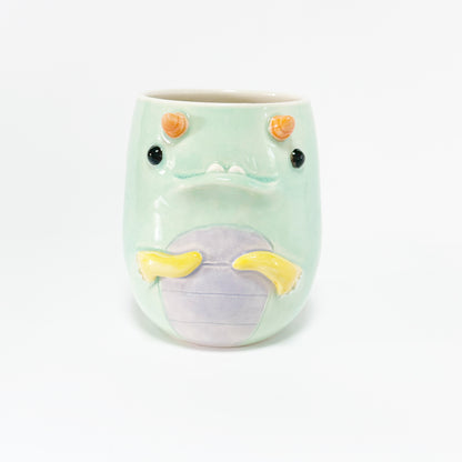 Teal Monster Mug 4
