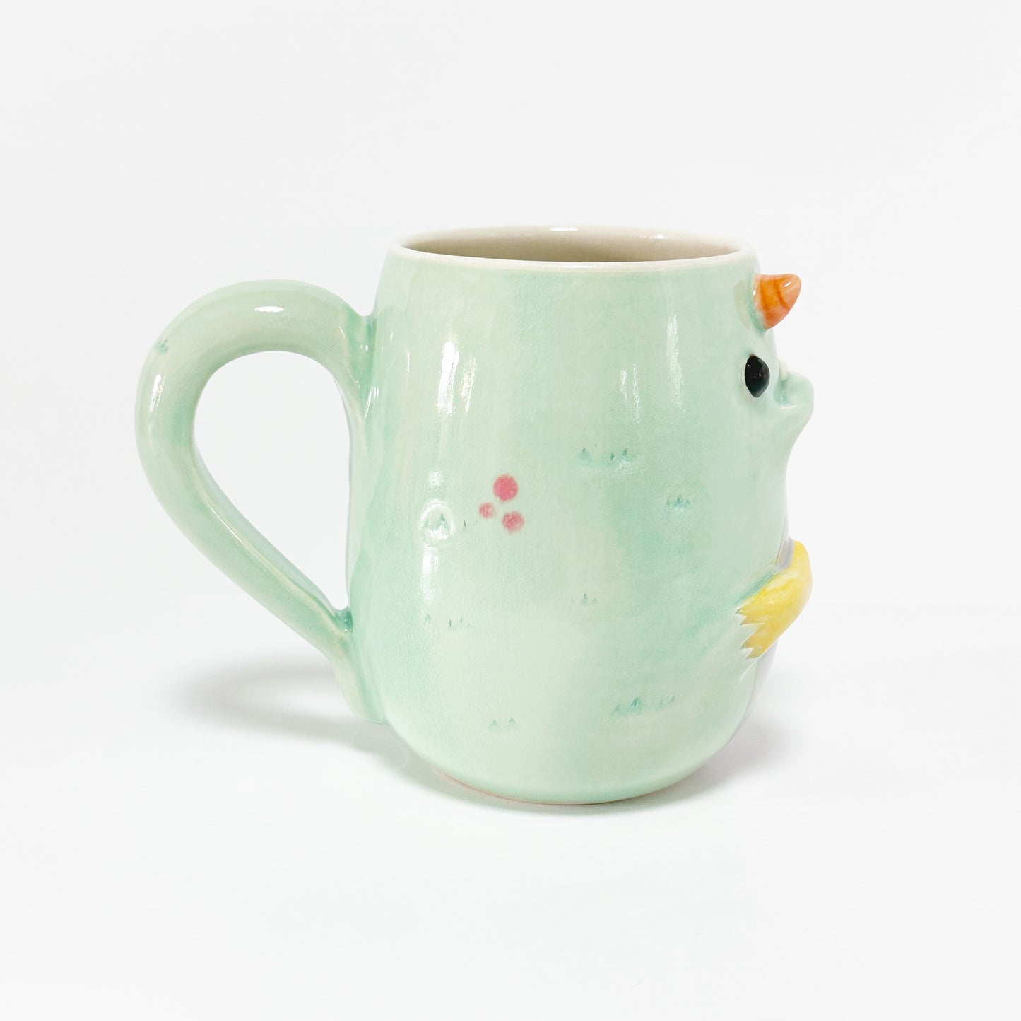 Teal Monster Mug 4
