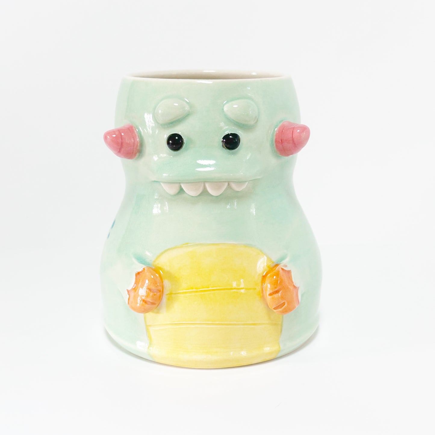 Teal Monster Mug 6