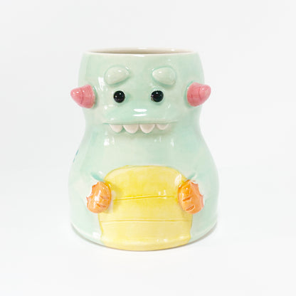 Teal Monster Mug 6