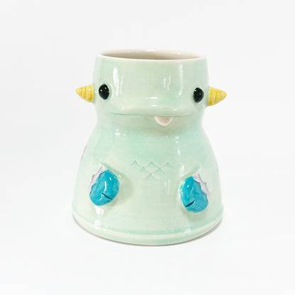 Teal Monster Mug 5