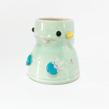 Teal Monster Mug 5