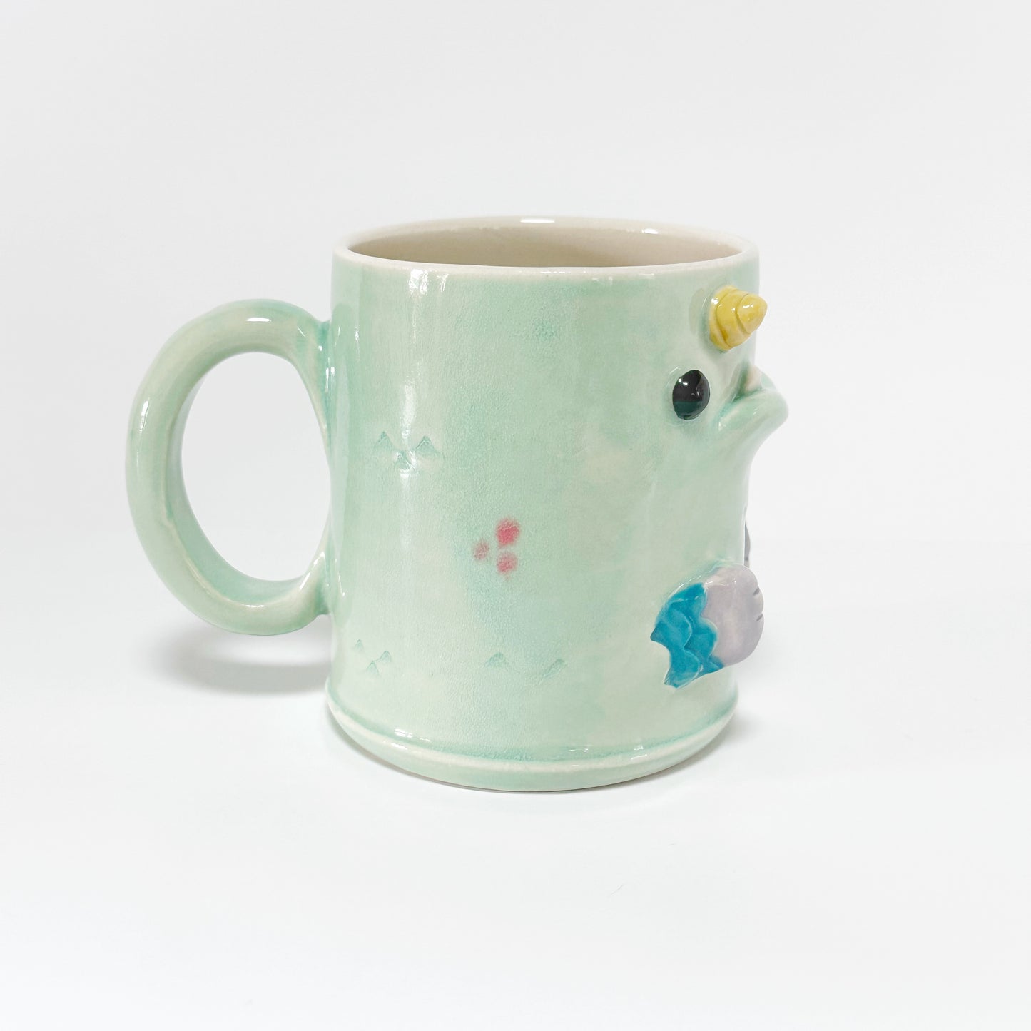 Teal Monster Mug 7