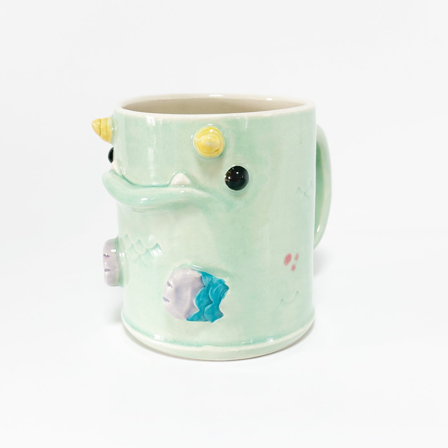 Teal Monster Mug 7
