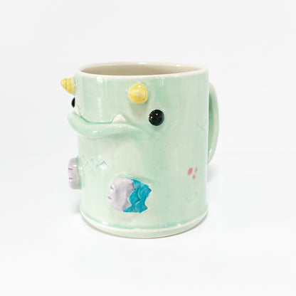 Teal Monster Mug 7