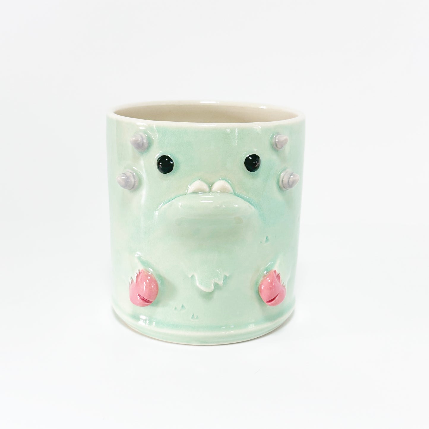 Teal Monster Mug 8