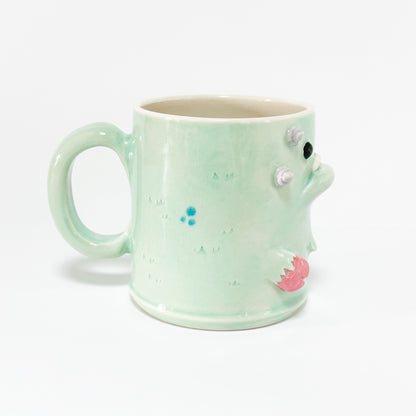 Teal Monster Mug 8