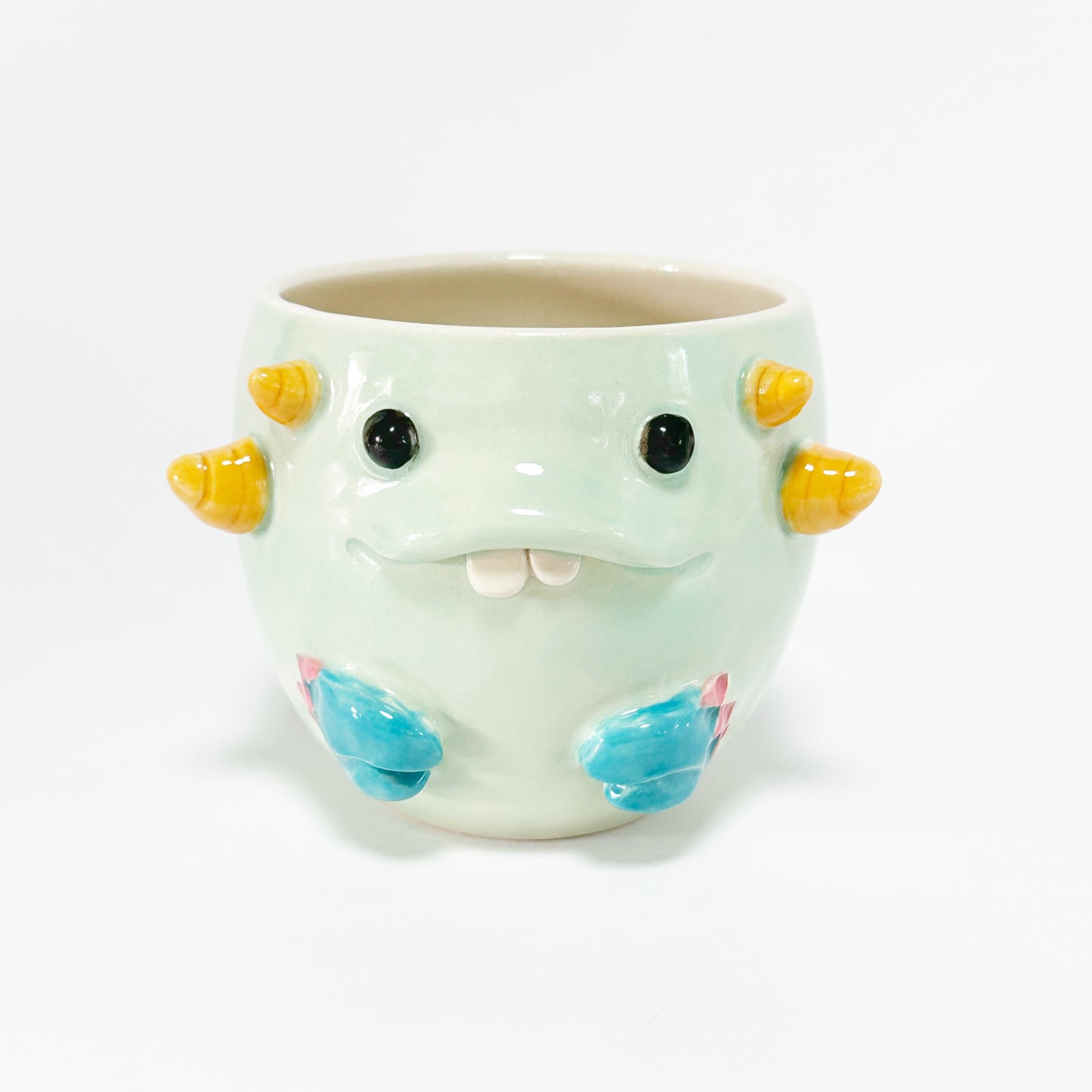 Teal Monster Mug 9
