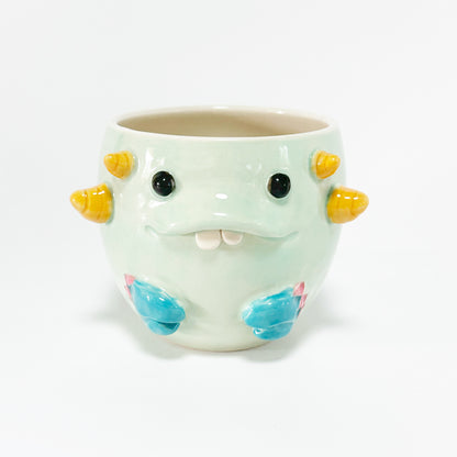 Teal Monster Mug 9