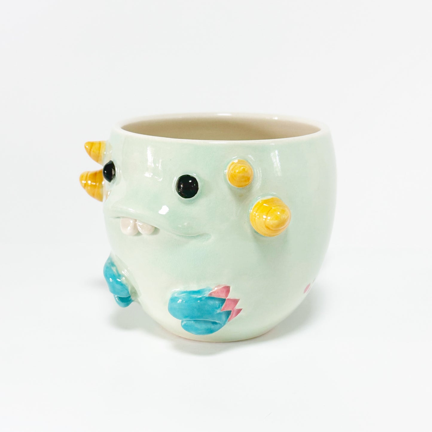 Teal Monster Mug 9