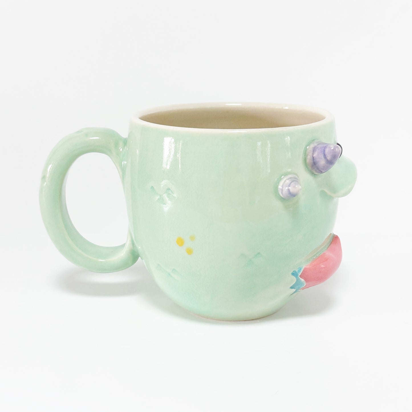 Teal Monster Mug 10