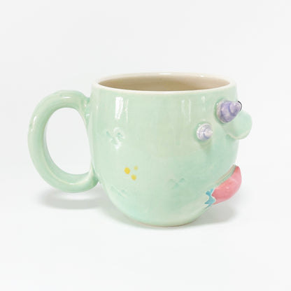 Teal Monster Mug 10
