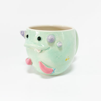 Teal Monster Mug 10