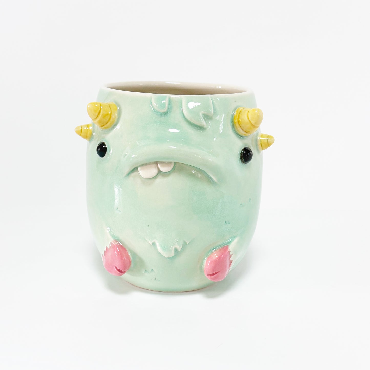 Teal Monster Mug 11