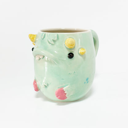 Teal Monster Mug 11