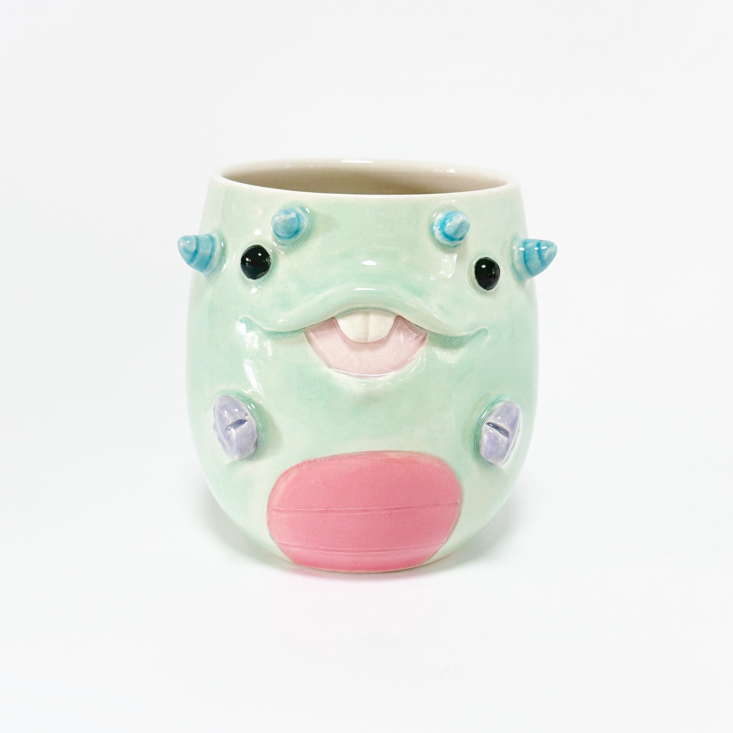 Teal Monster Mug 12