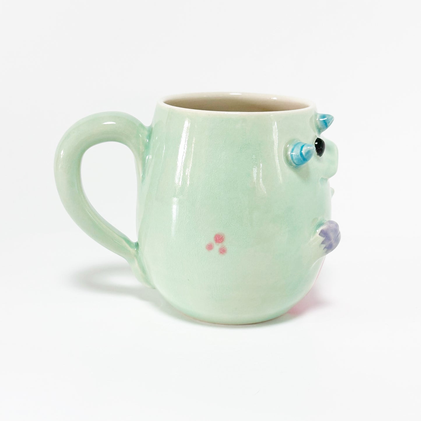 Teal Monster Mug 12