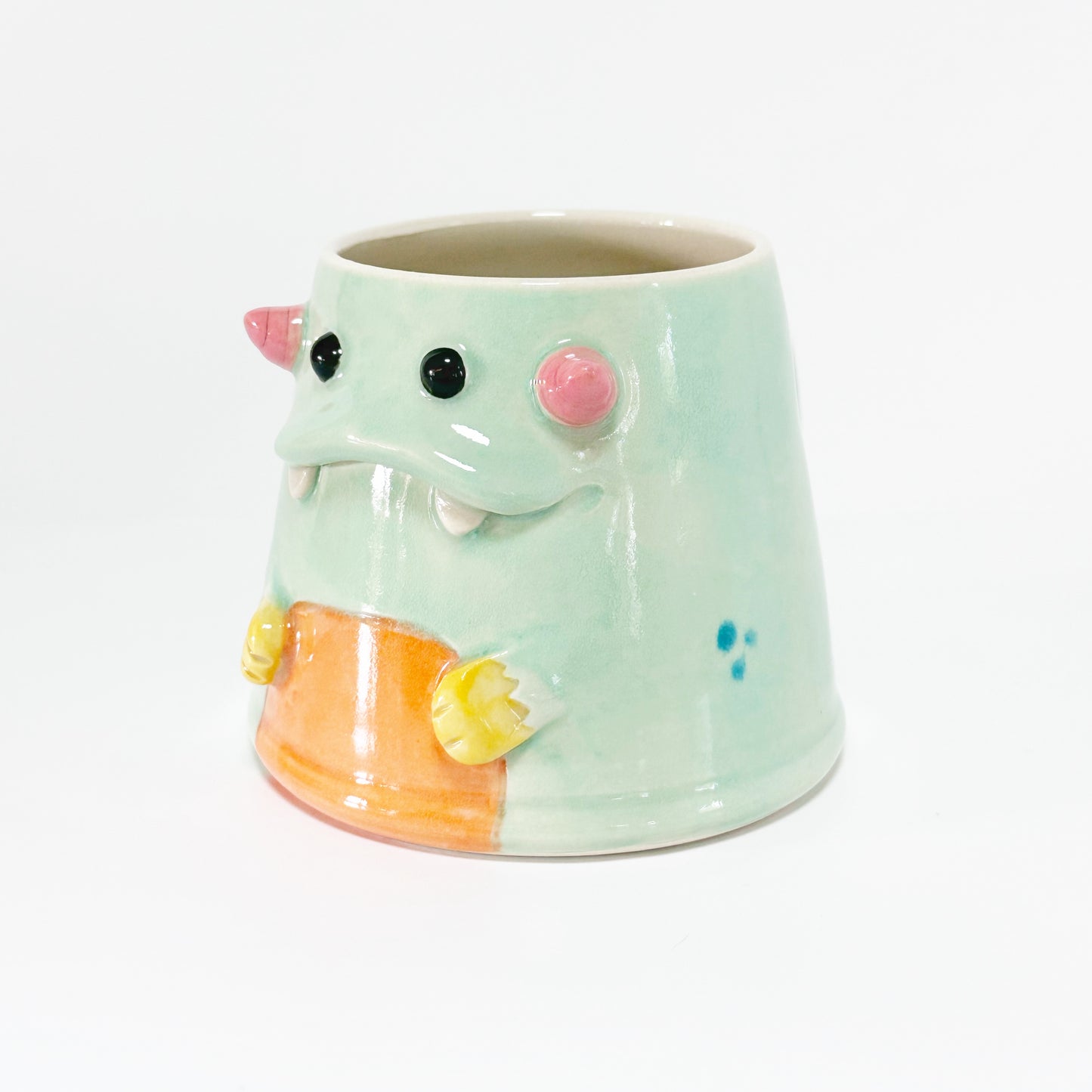 Teal Monster Mug 14