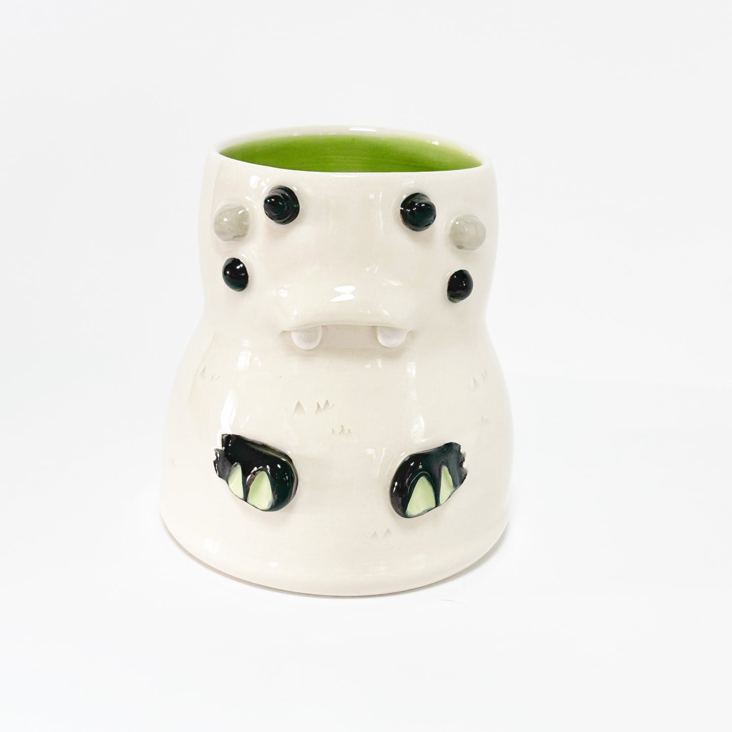 White Monster Mug 2