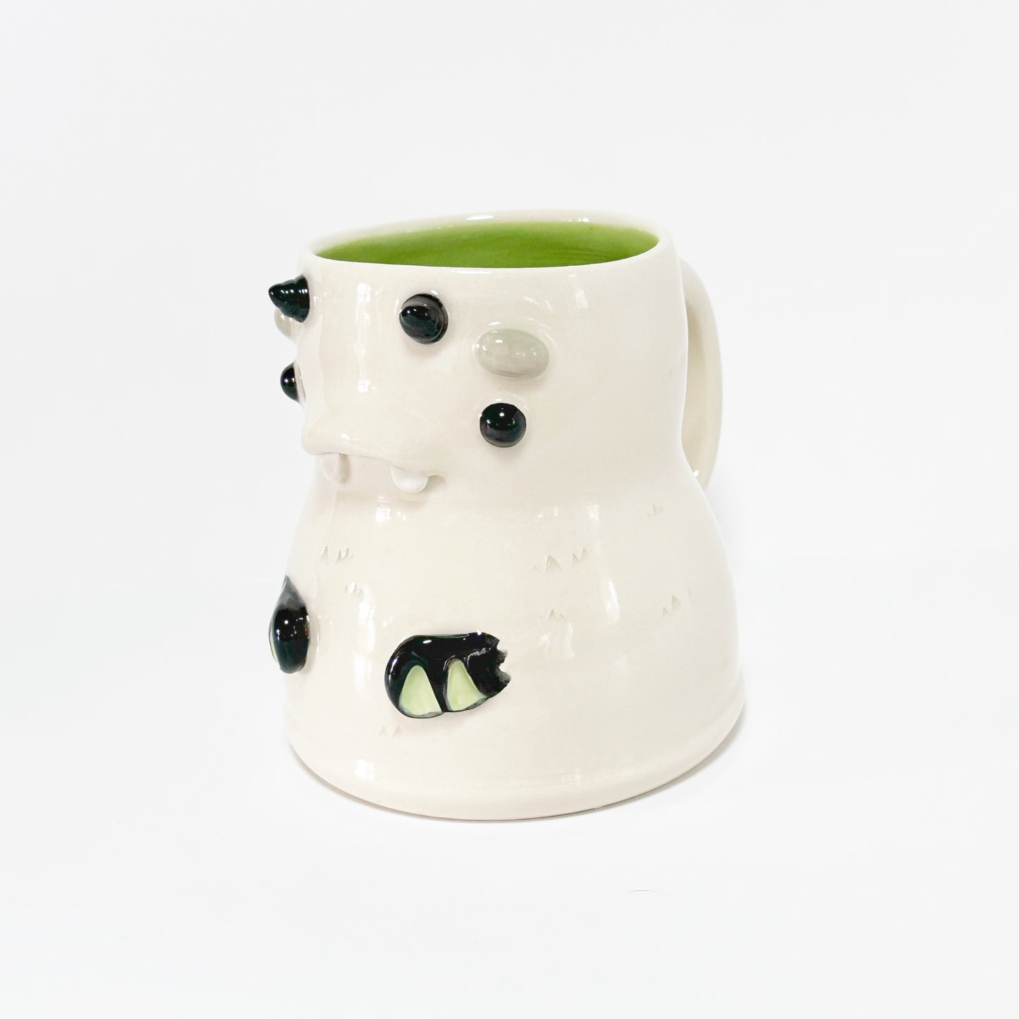 White Monster Mug 2