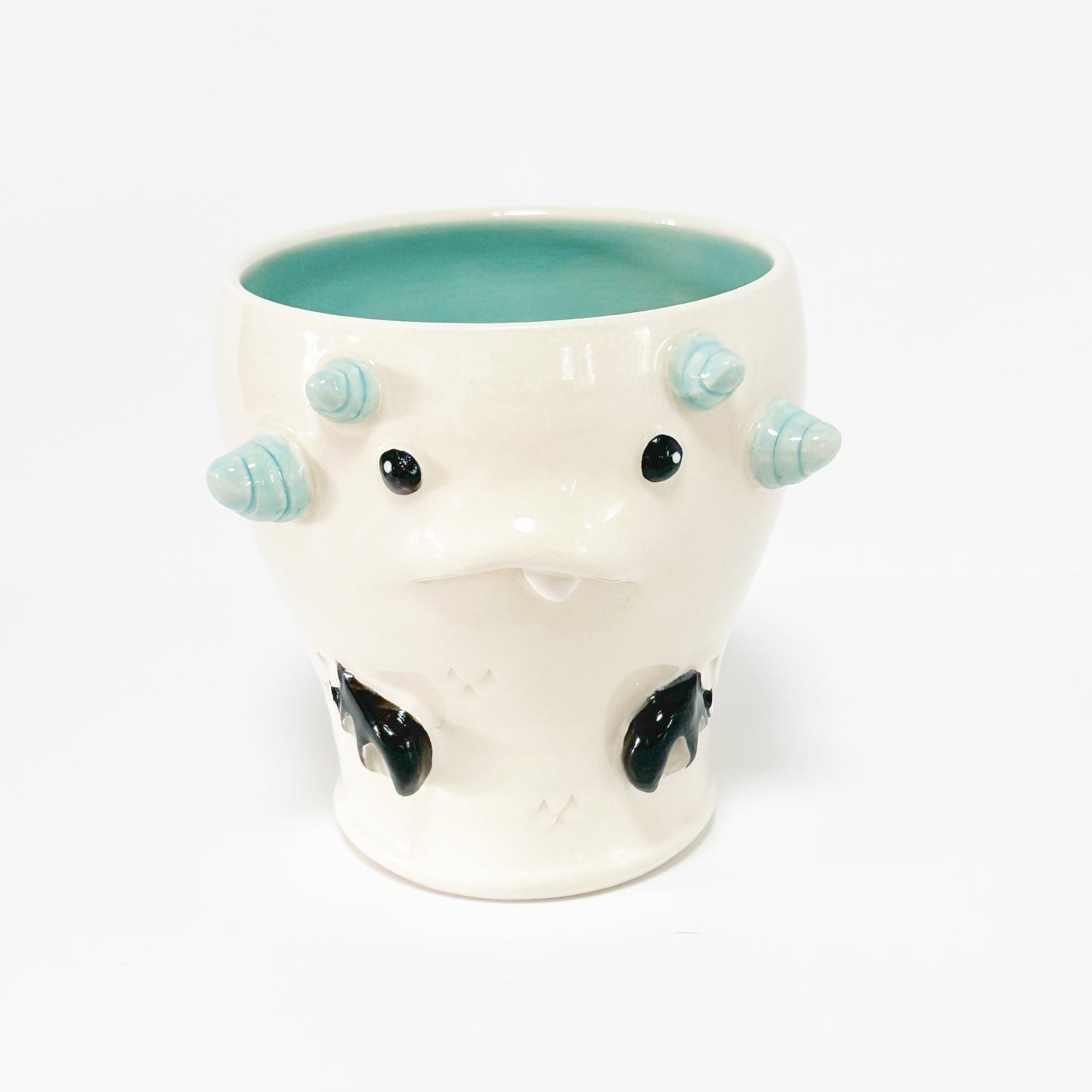 White Monster Mug 3