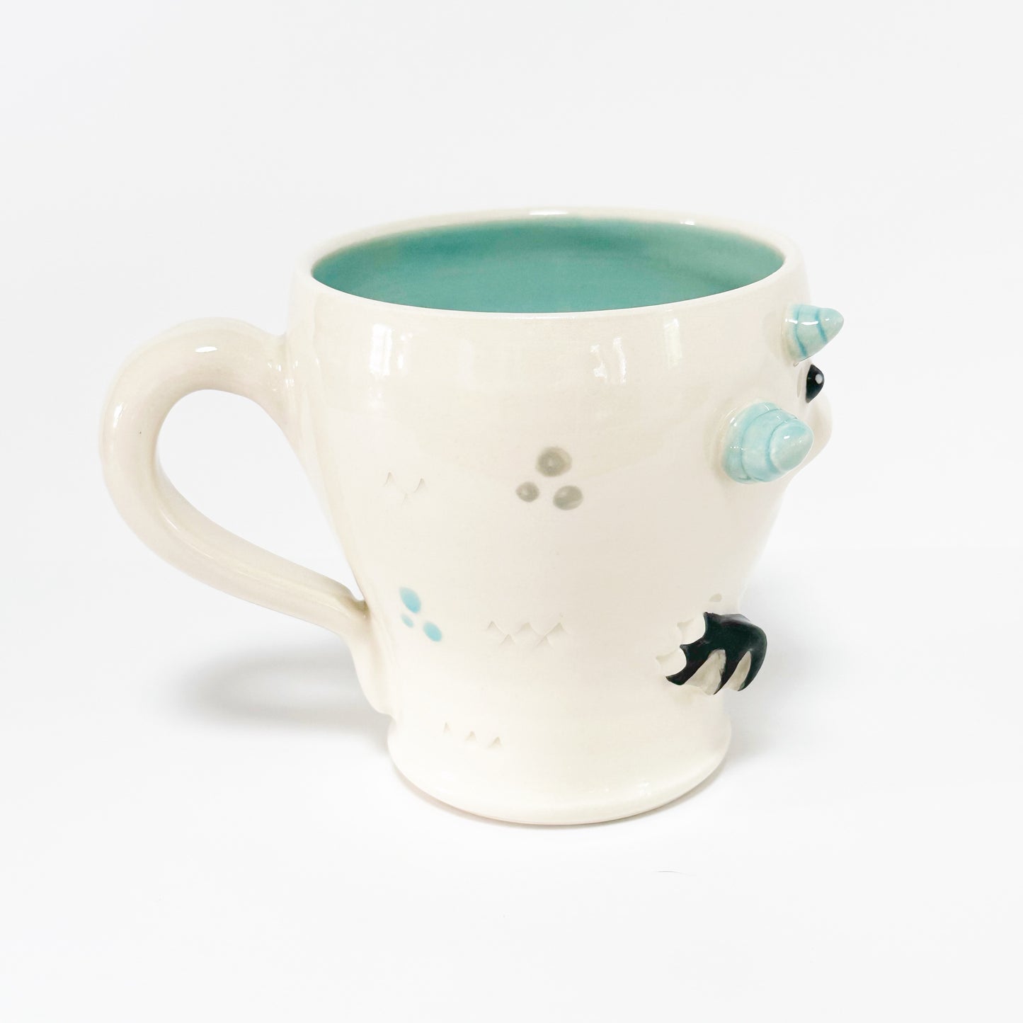 White Monster Mug 3