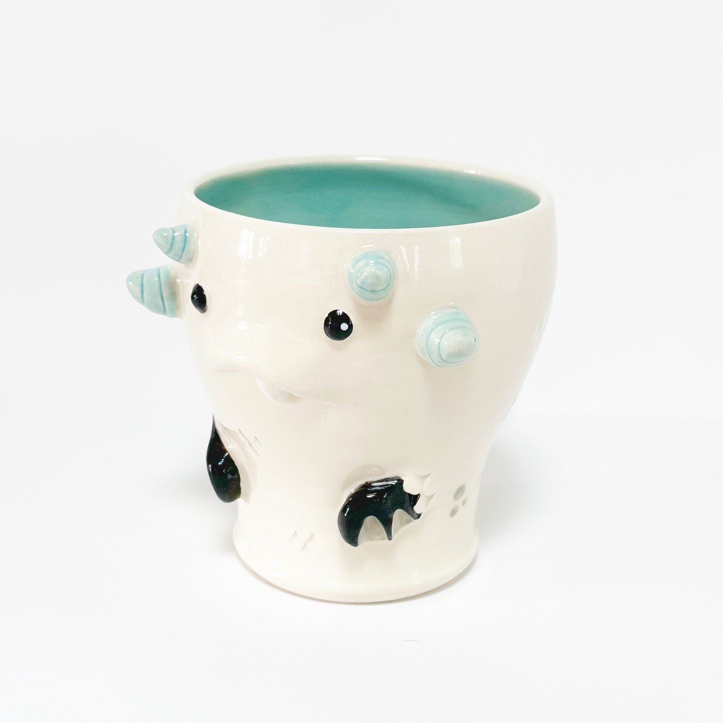 White Monster Mug 3