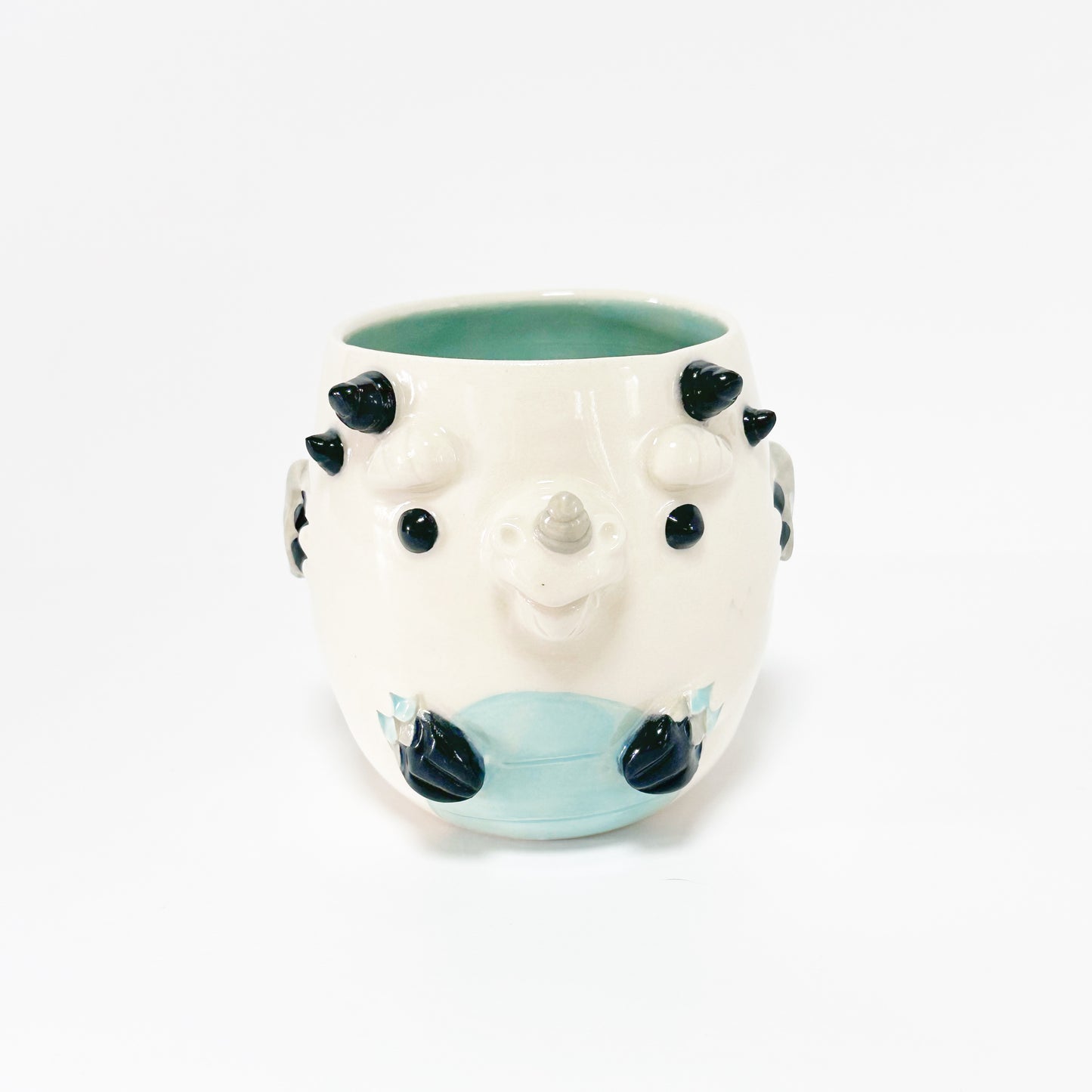 White Monster Mug 4