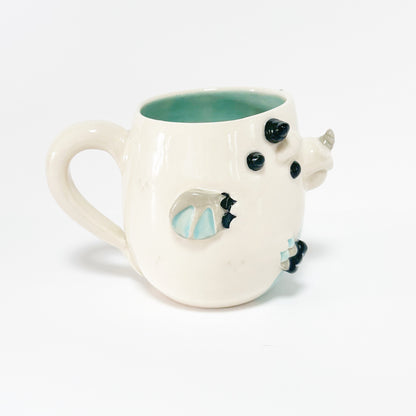 White Monster Mug 4