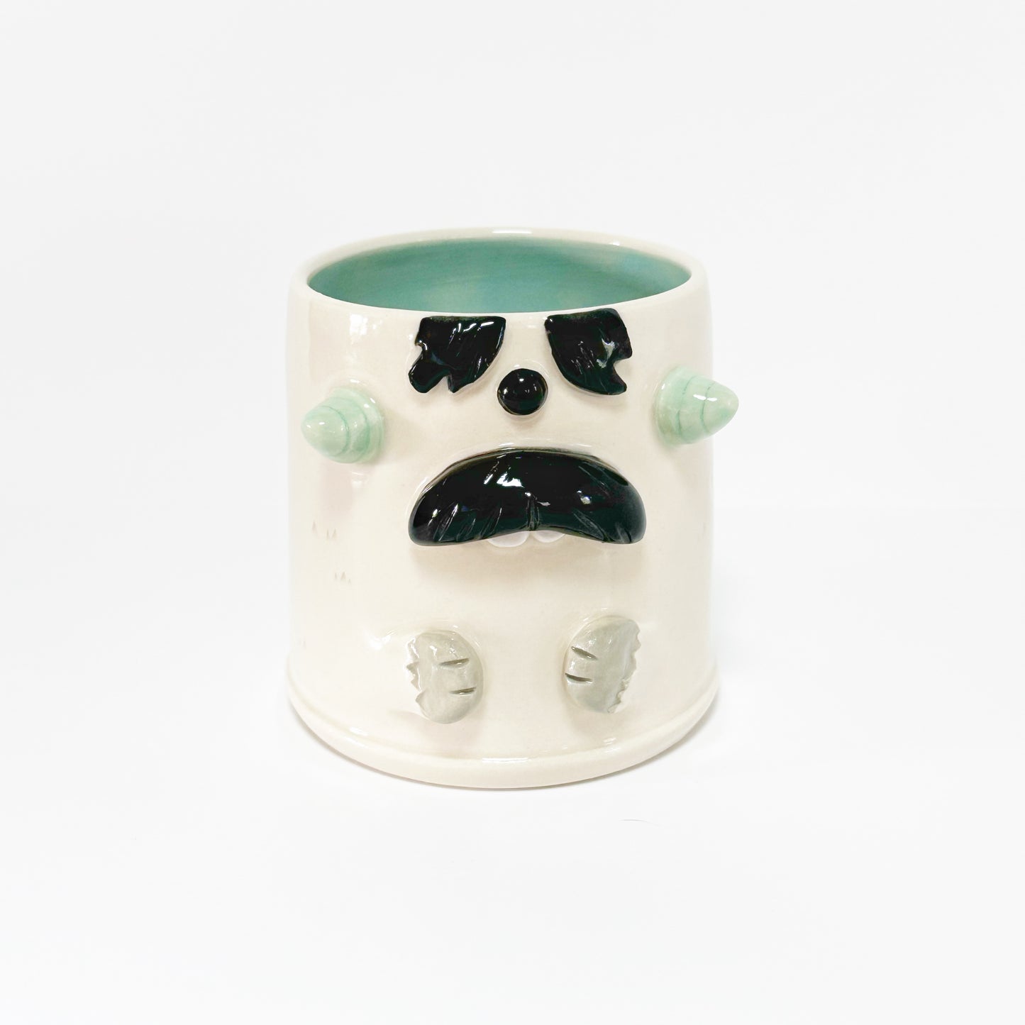 White Monster Mug 6