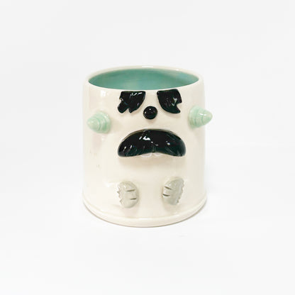 White Monster Mug 6