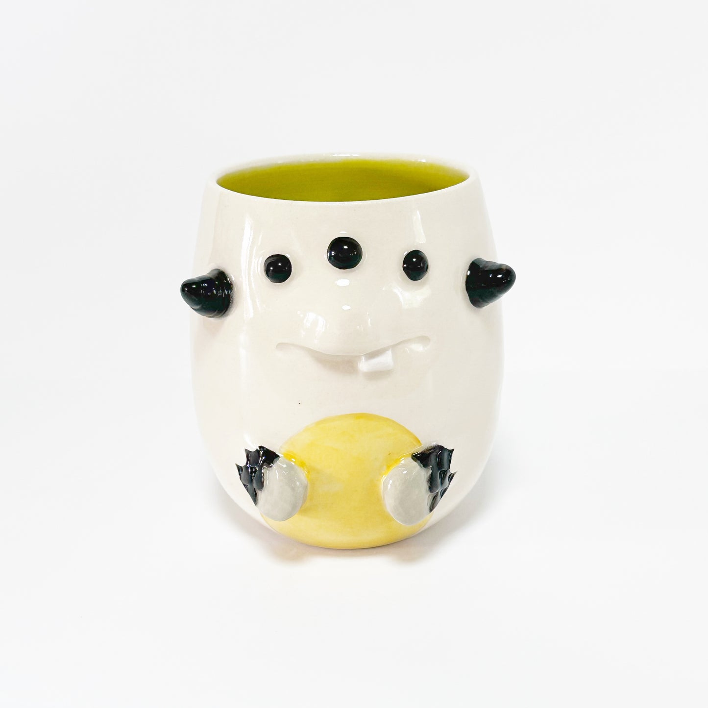 White Monster Mug 7