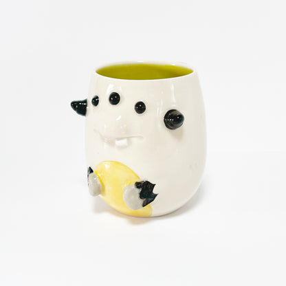White Monster Mug 7