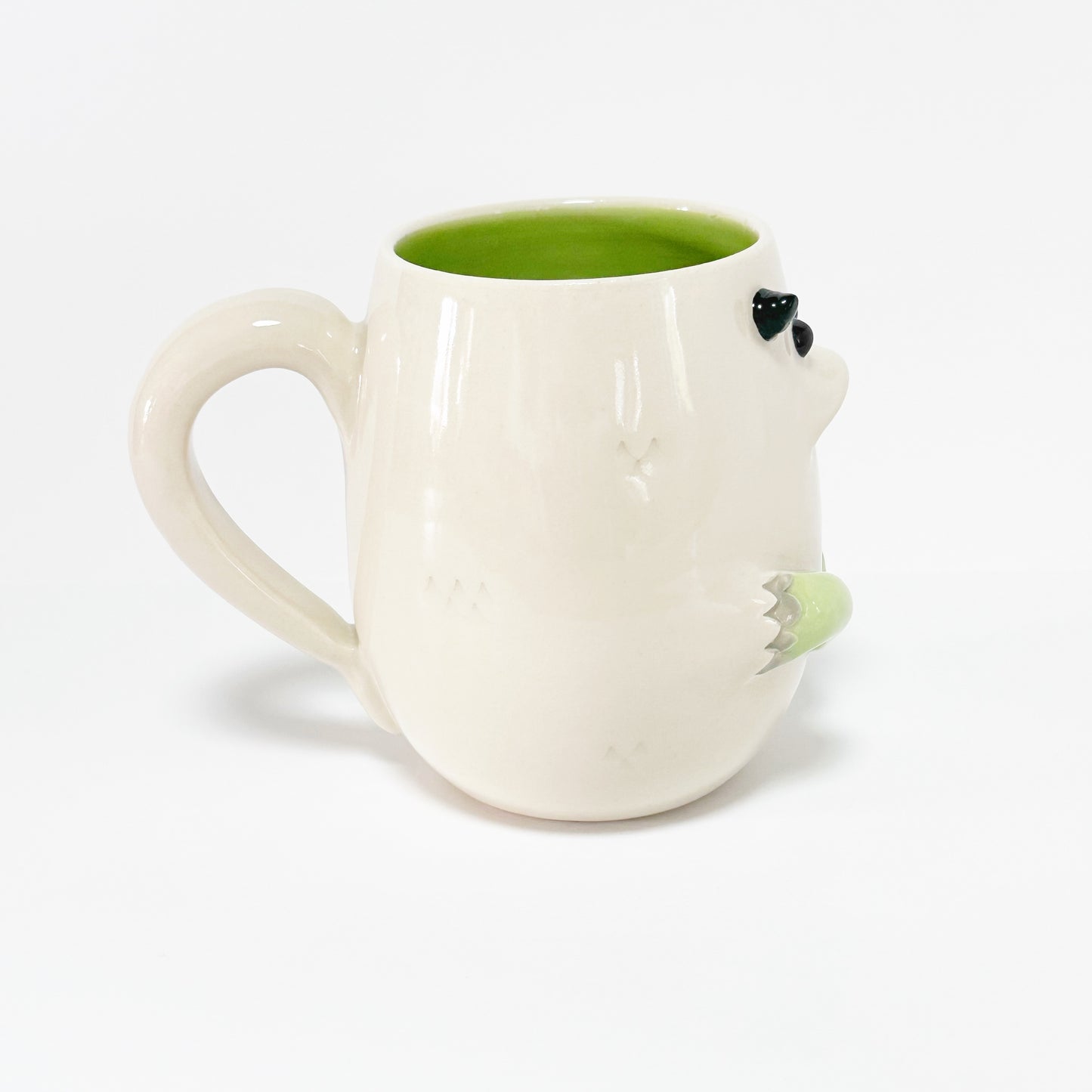 White Monster Mug 8