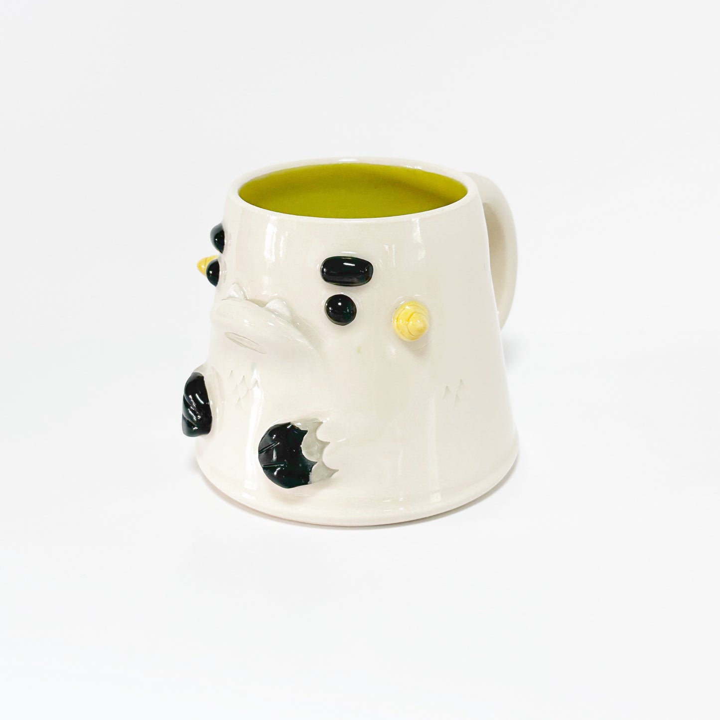 White Monster Mug 9
