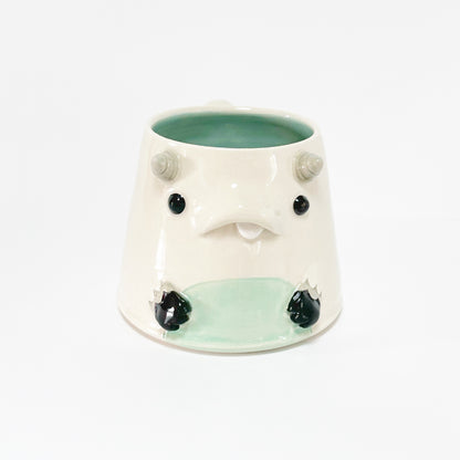 White Monster Mug 10