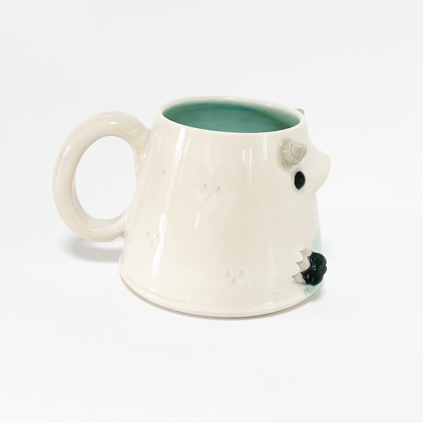 White Monster Mug 10