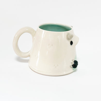 White Monster Mug 10