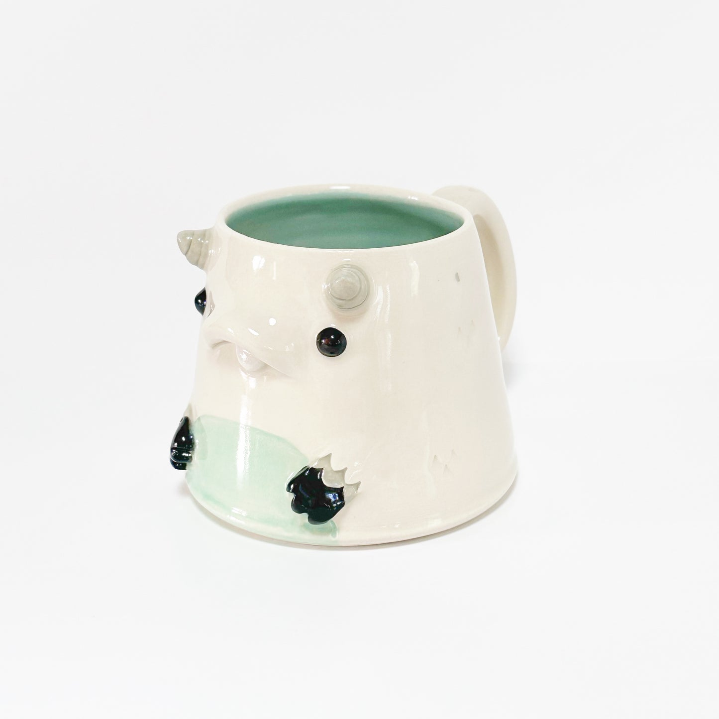 White Monster Mug 10
