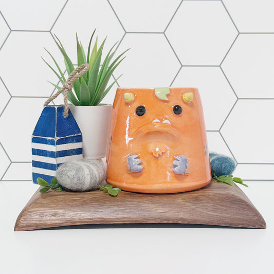 Dark Orange Monster Mug 13