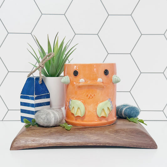 Dark Orange Monster Mug 9