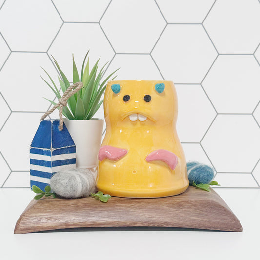 Light Orange Monster Mug 5