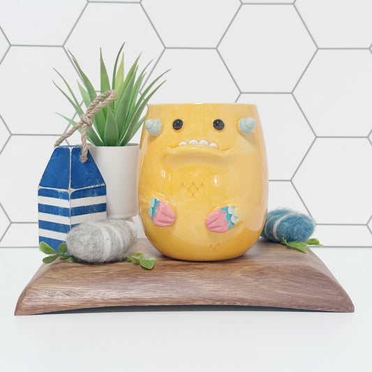 Light Orange Monster Mug 4