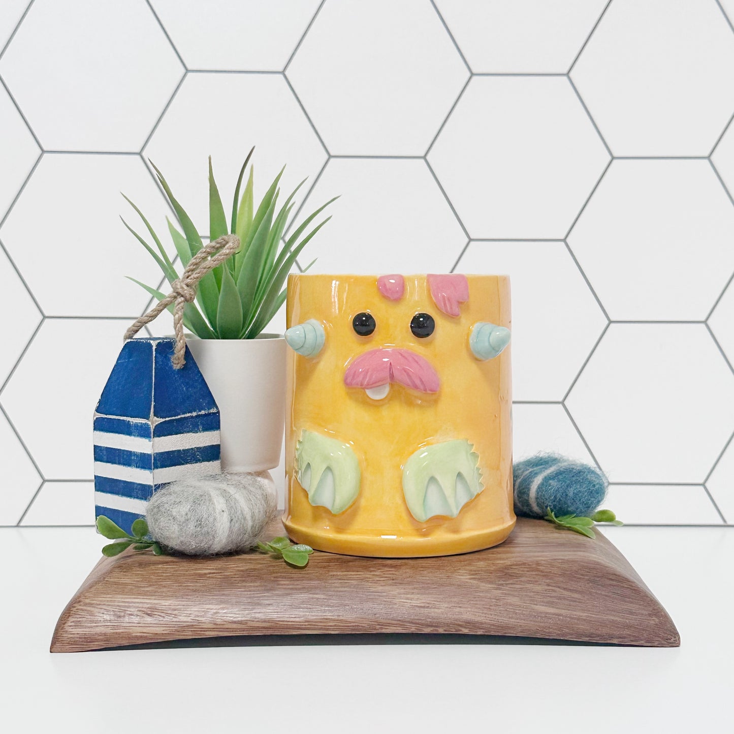 Light Orange Monster Mug 13