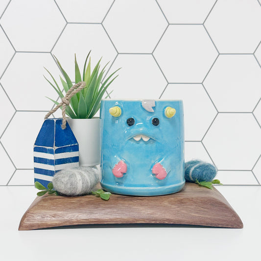 Dark Blue Monster Mug 8