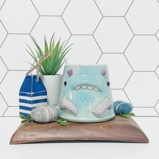 Light Blue Monster Mug 2