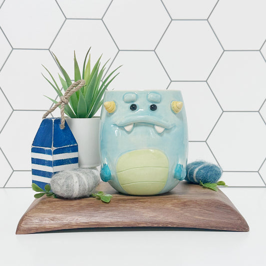 Light Blue Monster Mug 4