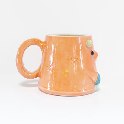 Dark Orange Monster Mug 14