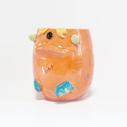 Dark Orange Monster Mug 4